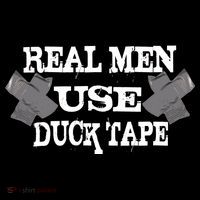 Real Men Use Duck Tape Button thumb 1