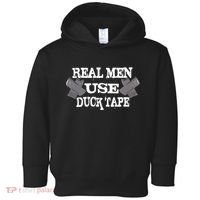 Real Men Use Duck Tape Toddler Hoodie thumb 0
