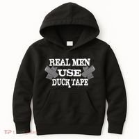 Real Men Use Duck Tape Kids Hoodie thumb 0