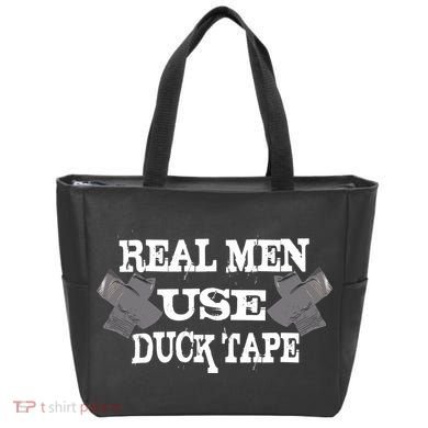 Real Men Use Duck Tape Tote Bag
