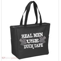 Real Men Use Duck Tape Tote Bag thumb 2