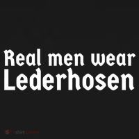 Real Men Wear Lederhosen Button thumb 1