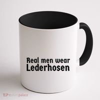 Real Men Wear Lederhosen Coffee Mug thumb 1