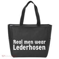 Real Men Wear Lederhosen Tote Bag thumb 0