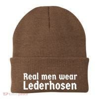 Real Men Wear Lederhosen Beanie thumb 0