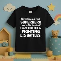 Real Superhero Hearts of Children Fighting Big Battles Toddler T-Shirt thumb 3