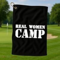 Real Women Camp Golf Towel thumb 1