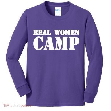 Real Women Camp Kids Long Sleeve Shirt