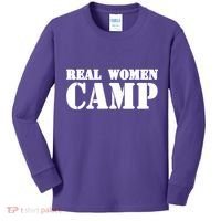 Real Women Camp Kids Long Sleeve Shirt thumb 0