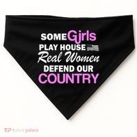Real Women Defend Our Country USA-Made Doggie Bandana thumb 0
