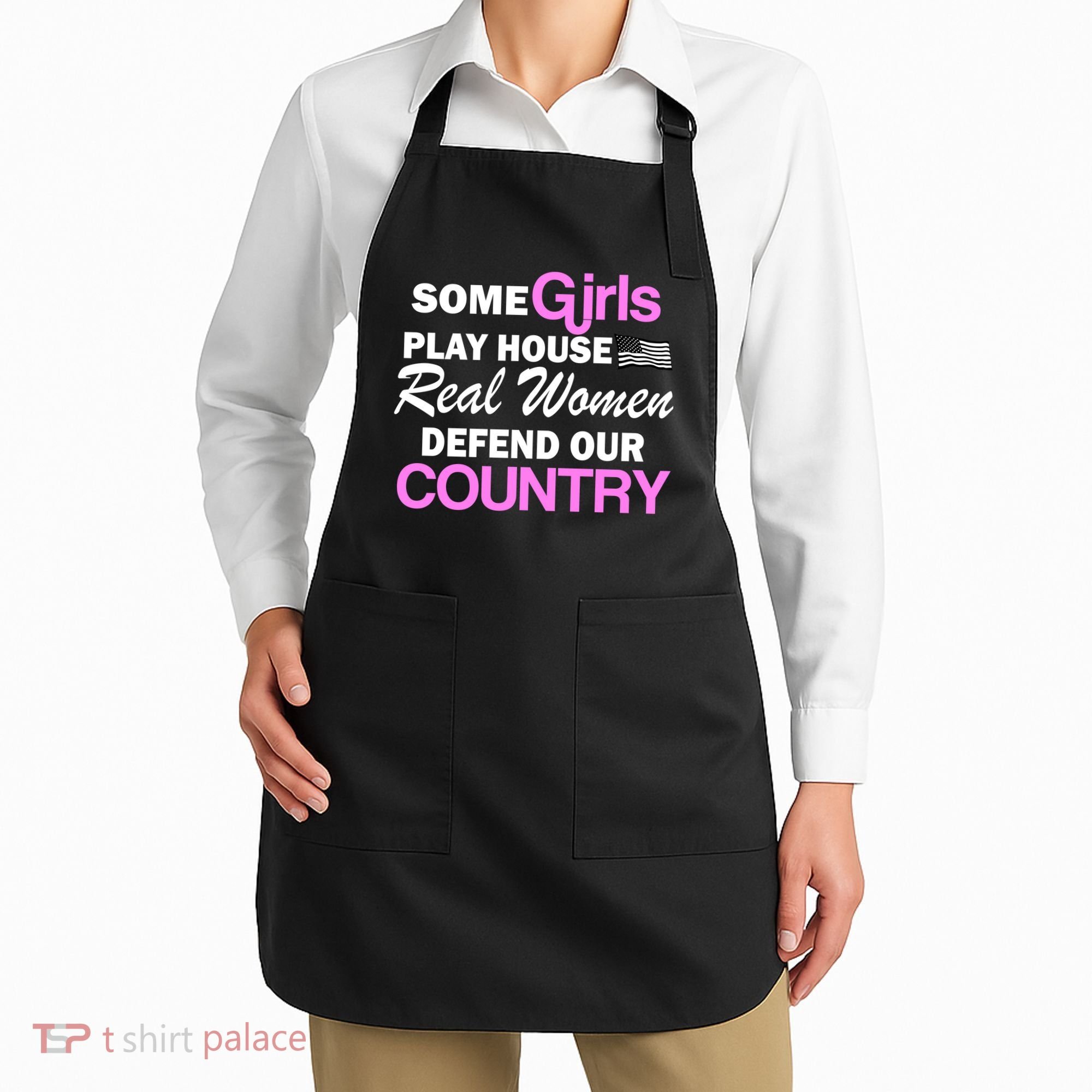Real Women Defend Our Country Apron