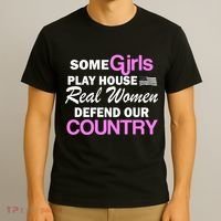 Real Women Defend Our Country T-Shirt thumb 3