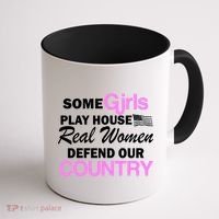 Real Women Defend Our Country Coffee Mug thumb 1