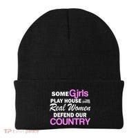 Real Women Defend Our Country Beanie thumb 0