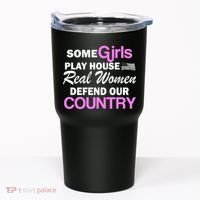 Real Women Defend Our Country Tumbler thumb 0