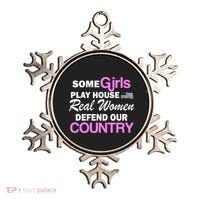 Real Women Defend Our Country Ornament thumb 0