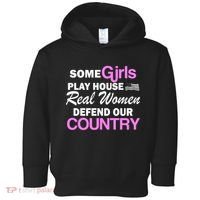 Real Women Defend Our Country Toddler Hoodie thumb 0