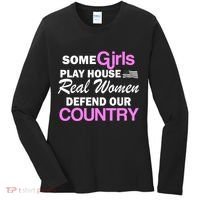Real Women Defend Our Country Women's Long Sleeve Shirt thumb 0