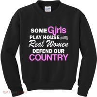 Real Women Defend Our Country Kids Sweatshirt thumb 0