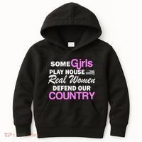 Real Women Defend Our Country Kids Hoodie thumb 0