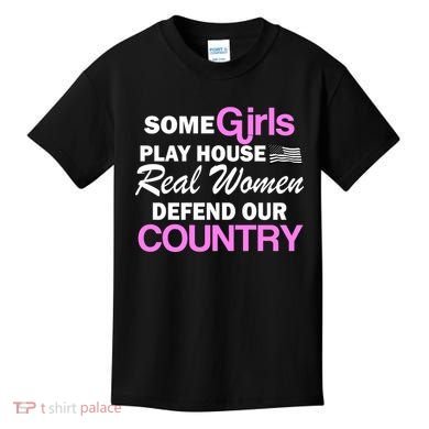 Real Women Defend Our Country Kids T-Shirt