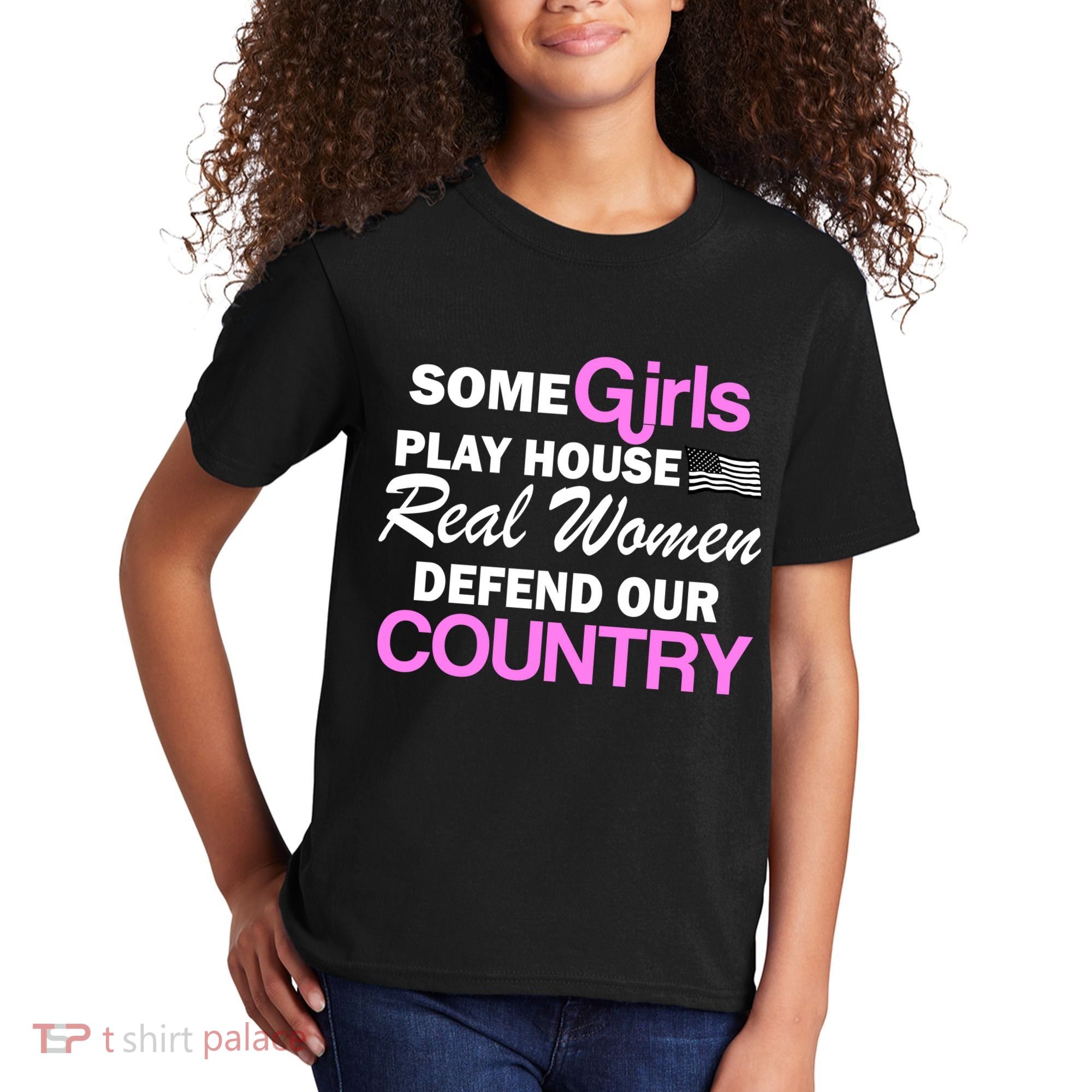 Real Women Defend Our Country Kids T-Shirt