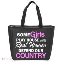 Real Women Defend Our Country Tote Bag thumb 0