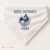 Real Women Fish USA-Made Doggie Bandana thumb 0
