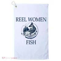Real Women Fish Golf Towel thumb 0