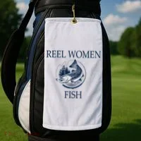 Real Women Fish Golf Towel thumb 2