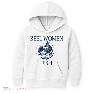 Real Women Fish Kids Hoodie