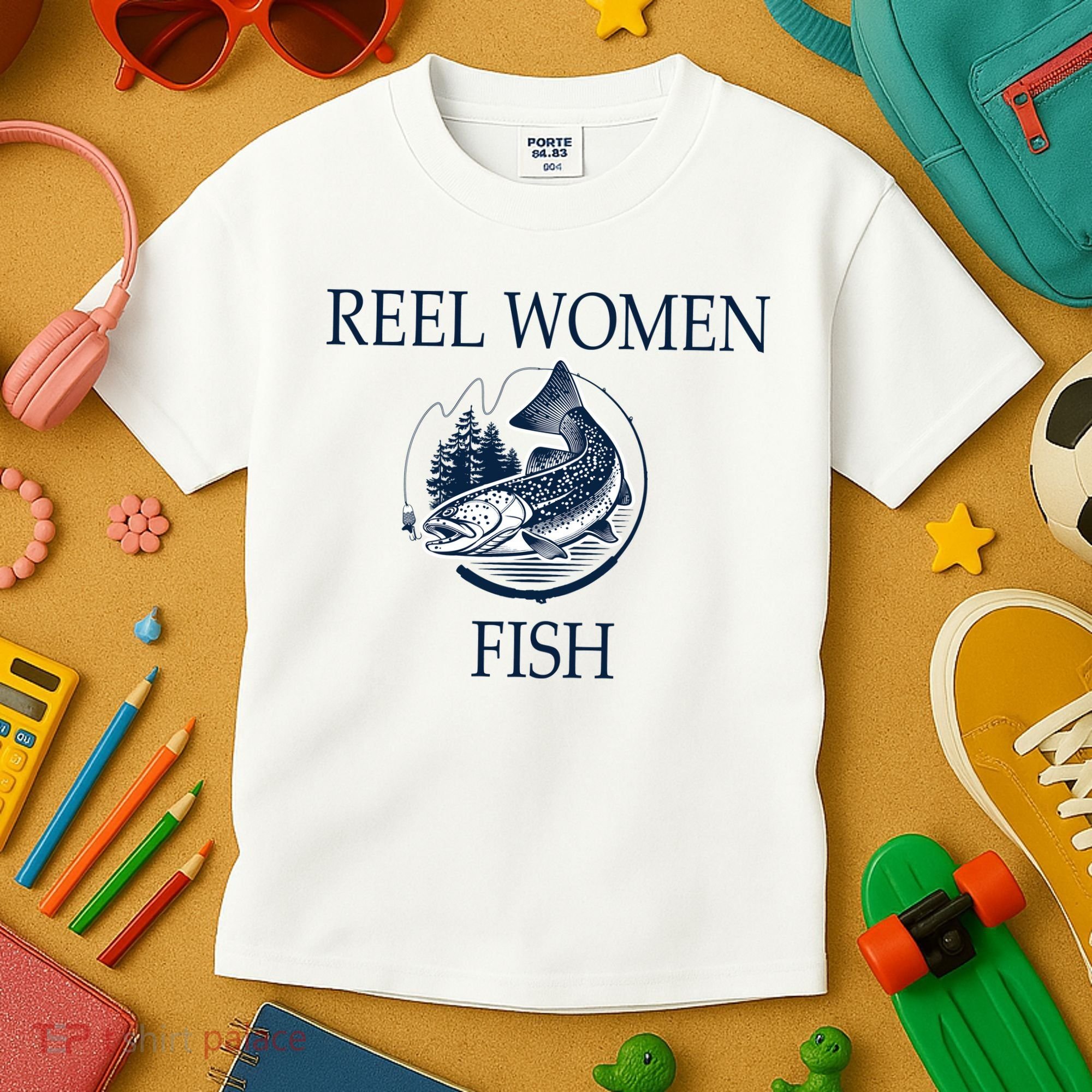 Real Women Fish Kids T-Shirt