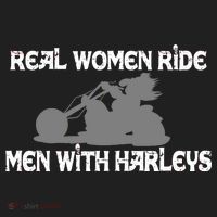 Real Women Ride Men With Harleys Women's Sweatshirt thumb 2
