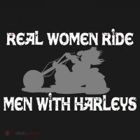 Real Women Ride Men With Harleys Mousepad thumb 1