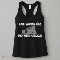 Real Women Ride Men With Harleys Women's Tank Top thumb 3