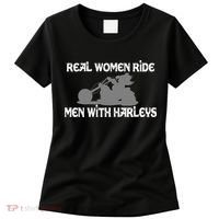Real Women Ride Men With Harleys Women's T-Shirt thumb 0