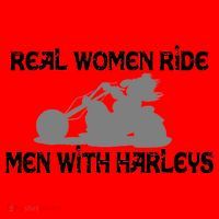Real Women Ride Men With Harleys Santa Hat thumb 1