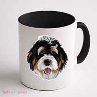 Realistic Dog Face Coffee Mug thumb 1