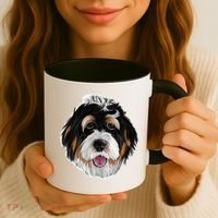 Realistic Dog Face Coffee Mug thumb 3