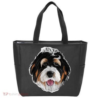 Realistic Dog Face Tote Bag