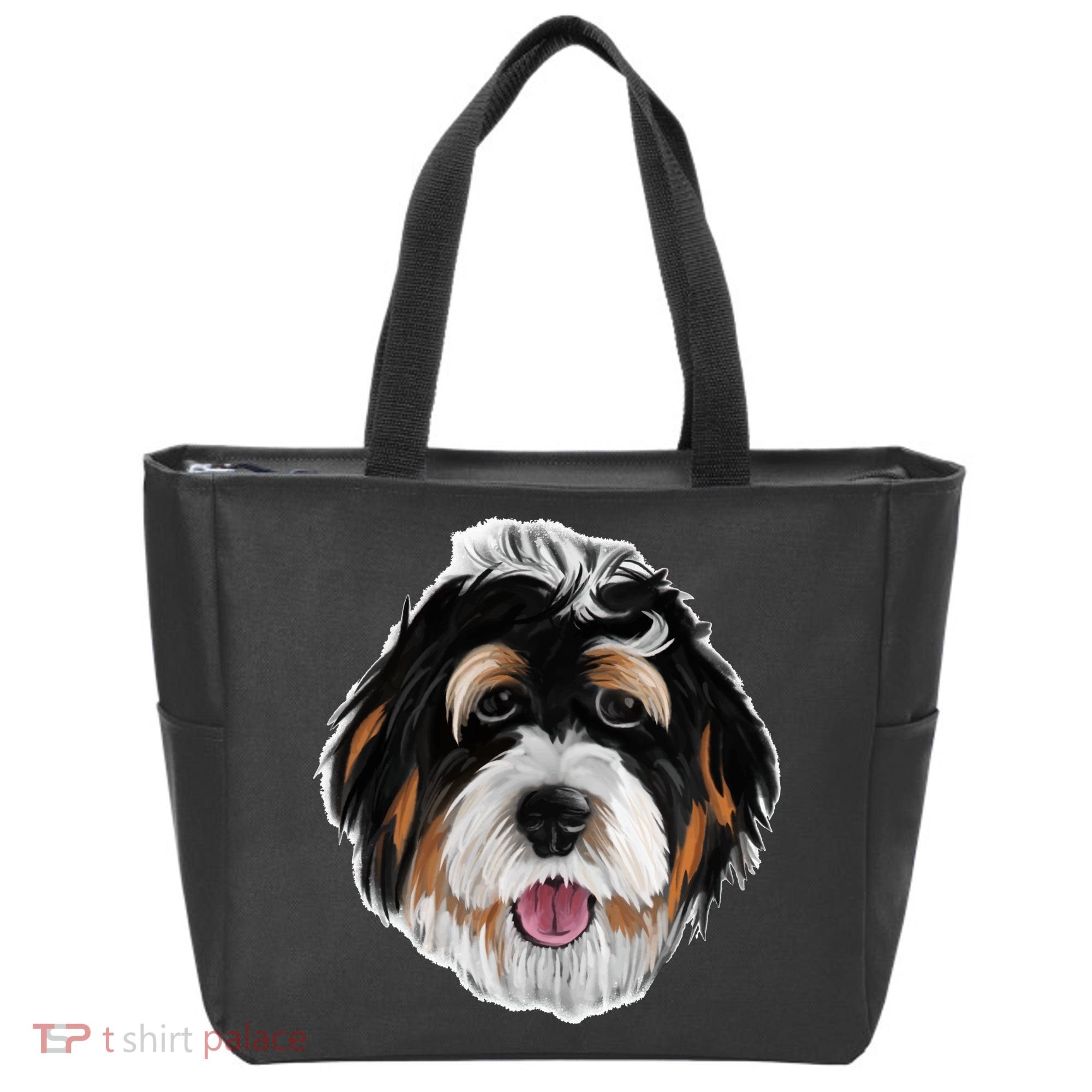 Realistic Dog Face Tote Bag