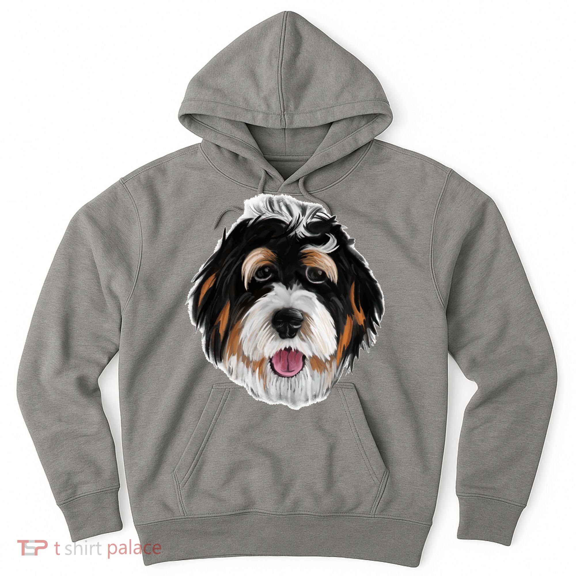Realistic Dog Face Hoodie