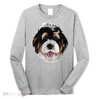 Realistic Dog Face Long Sleeve Shirt thumb 0