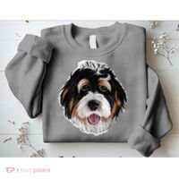 Realistic Dog Face Sweatshirt thumb 2