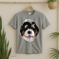 Realistic Dog Face T-Shirt thumb 2