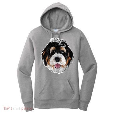 Realistic Dog Face Women's Hoodie