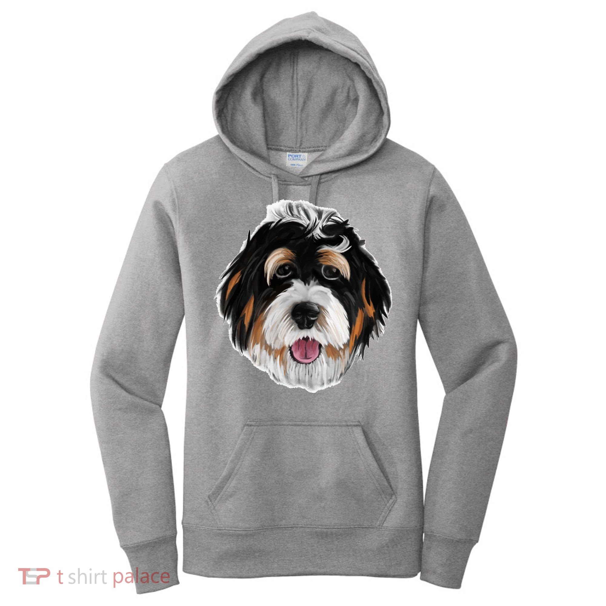 Realistic Dog Face Women's Hoodie