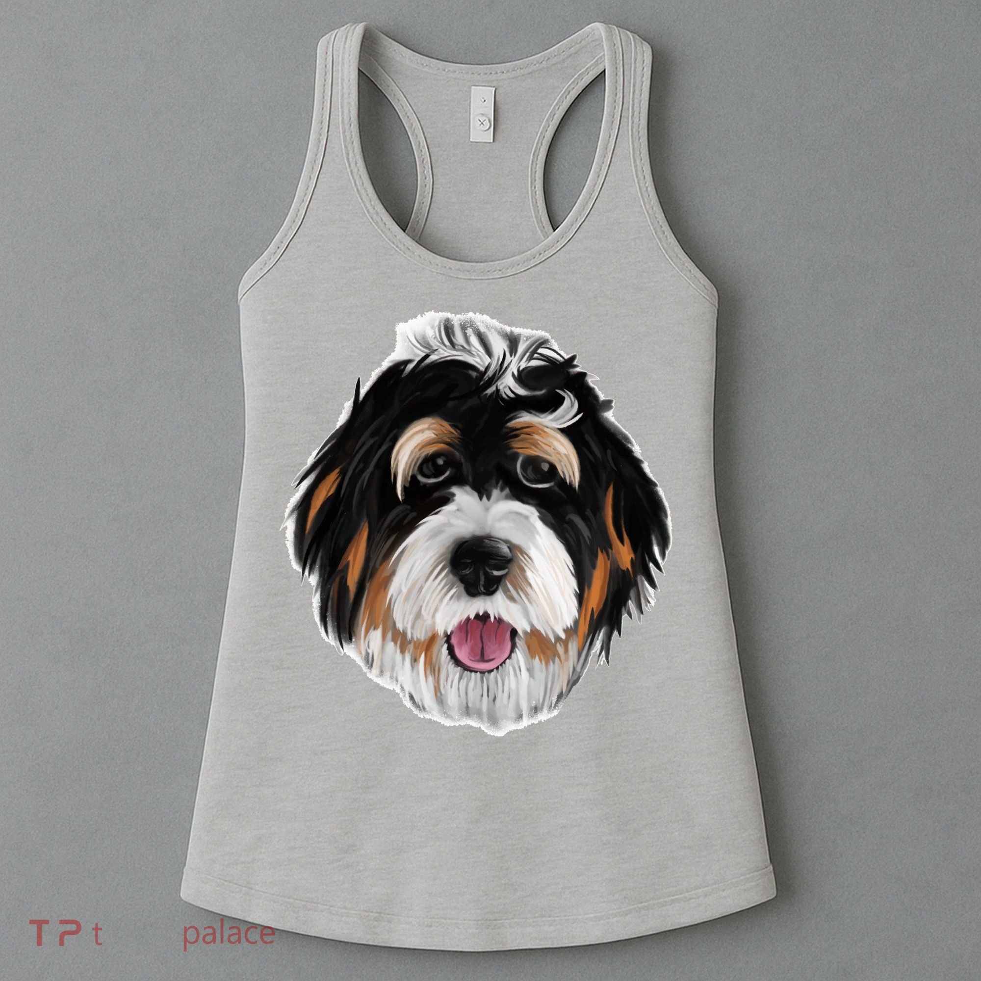 Realistic Dog Face Women's Tank Top