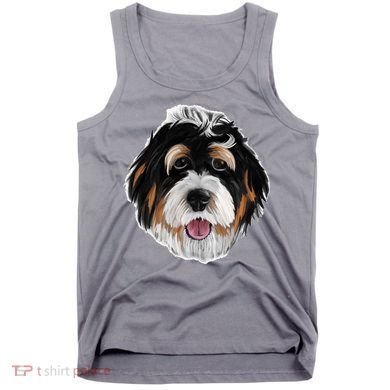Realistic Dog Face Tank Top