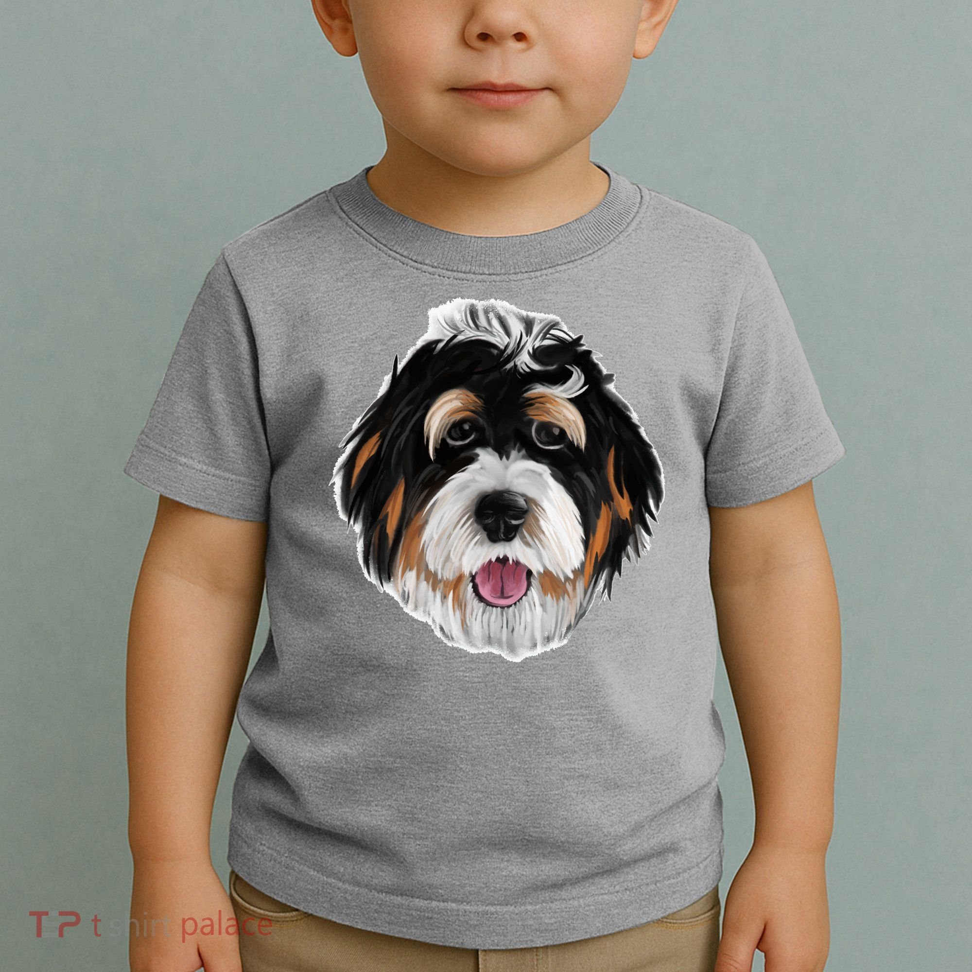Realistic Dog Face Toddler T-Shirt
